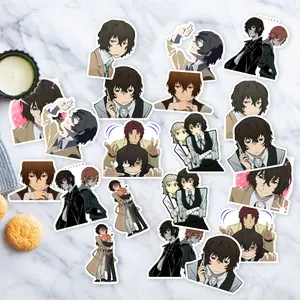 Stickers Pack 20 Pcs  Skateboard Luggage Bungou Aesthetic Waterproof Stray Bumper Dogs Bike Car  Colorful Laptop Vinyl Water Bottle Guitar