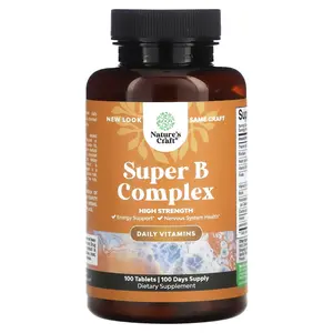 Nature's Craft Super B Complex, High Strength, 100 Tablets
