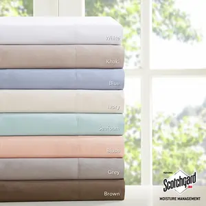 212 MAIN 3M Microcell Bedsheet Set, Ivory Cal King - Soft Bedding Sheet, Microfiber Bed Sheets (True 3M Microcell Technology for Enhanced Comfort), Bedsheet Sets
