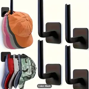 YITAP 2 Self-Adhesive Wall Hooks, Wall Mounted Hook, Wall Hanger Hook, No Drilling Required, Easy to Install, Space-Saving, for Key Caps, Towel Storage, Durable Plastic Multifunctional Hooks for Home, Work, and Dormitory Organization, Home Organizer Hook