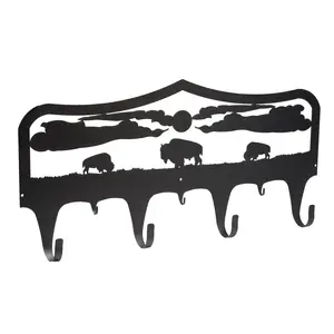 Buffalo / Bison Coat & Key Hook