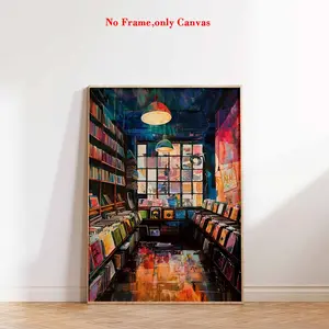 1 pc, wall art, vintage poster, classic vinyl record store print, album cover canvas painting, living room aesthetic, bedroom decor, apartment decor, gift for music lovers, unframed
