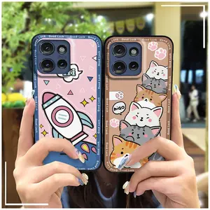 Dirt-resistant Anti-dust Phone Case For MOTO G Play 2025/G Power 2025 Protective Cartoon Soft case Phone Protector TPU Fashion Design Anti-knock Waterproof Cover Phone Pouch Cute