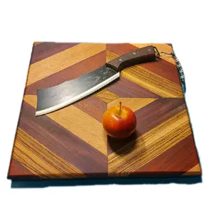 Exotic wood diamond pattern cutting board