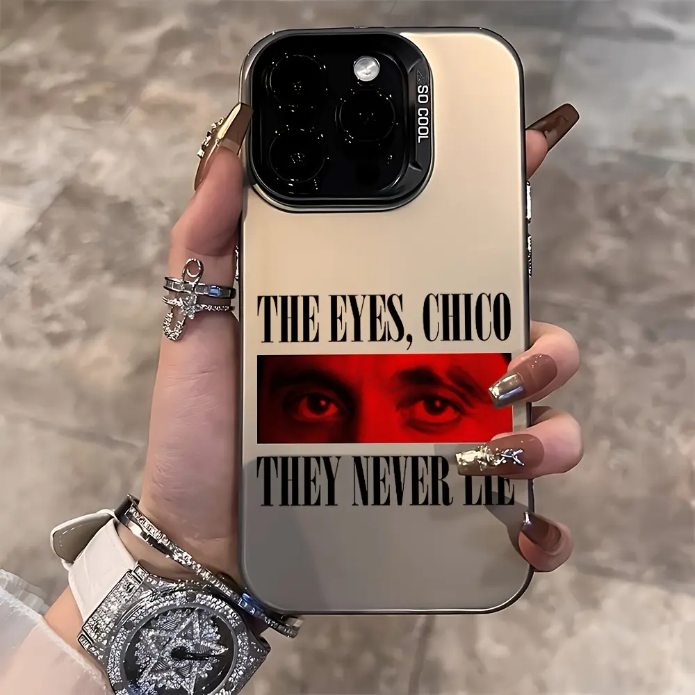 Scarface Classic Movie Novelty Cellphone Casing - Protective, Shockproof, Anti-Drop Matte Back Cover with Plastic+TPU for iPhone 16,15,14,13,12,11 Pro Max,X,XR,XS Max,8,7 Plus & Various iPhones Mobile Accessories