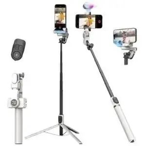 MOZA Selfie+ Gimbal Stabilizer with AI Face Tracking and Portable Tripod phone tripod