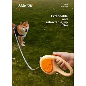 Retractable pet leash, suitable for medium and large dogs, anti-pull retractable dog leash