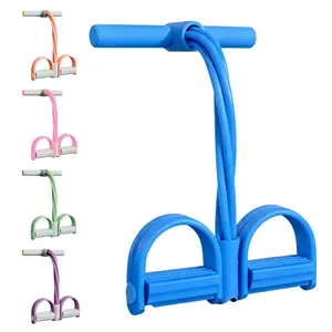 Multi-functional Pedal Resistance Band Trainer – Portable Foot Pedal Fitness Equipment for Home Gym Full Body Workout, Abdominal Training, Sit-ups, Yoga，Rehabilitation training