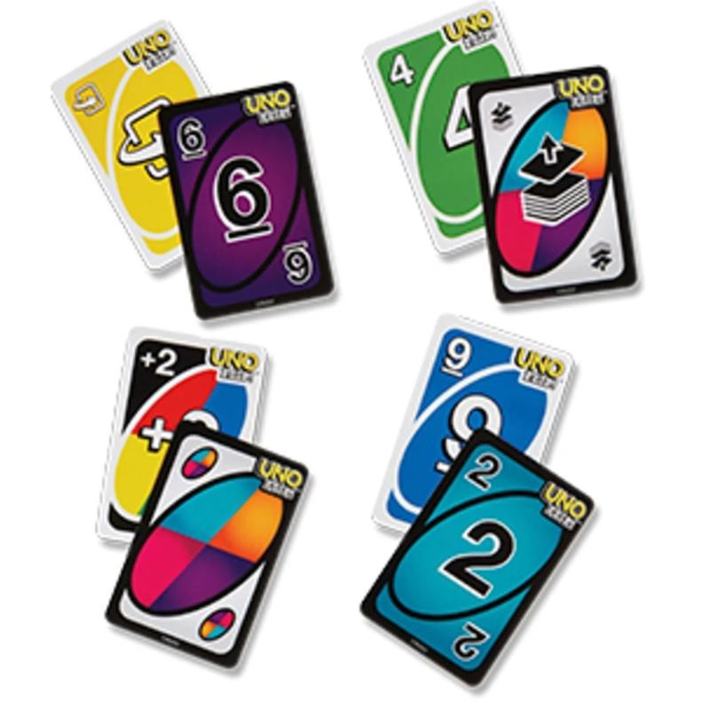 Mattel Flip Classic Uno Card Game, Anime Design, 112 Cards, Family Party Essential, Travel Entertainment Choice