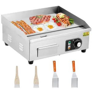 GARVEE Explore the Versatile GARVEE 22-Inch and 18-Inch Electric Grills: 1600W Power, Non-Stick Stainless Steel, and Adjustable Temperature from 122°F to 572°F for Home and Restaurant Cooking.