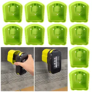 2~10Packs for RYOBI 18V Li-ion Ni-cd Battery Holder,Wall Mount Battery Storage Rack Fixed Bracket for Ryobi P102 P103 P1
