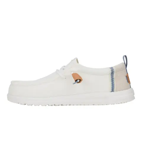 HEYDUDE Wally Summer Linen – Mens Comfortable Slip on Shoe Casual