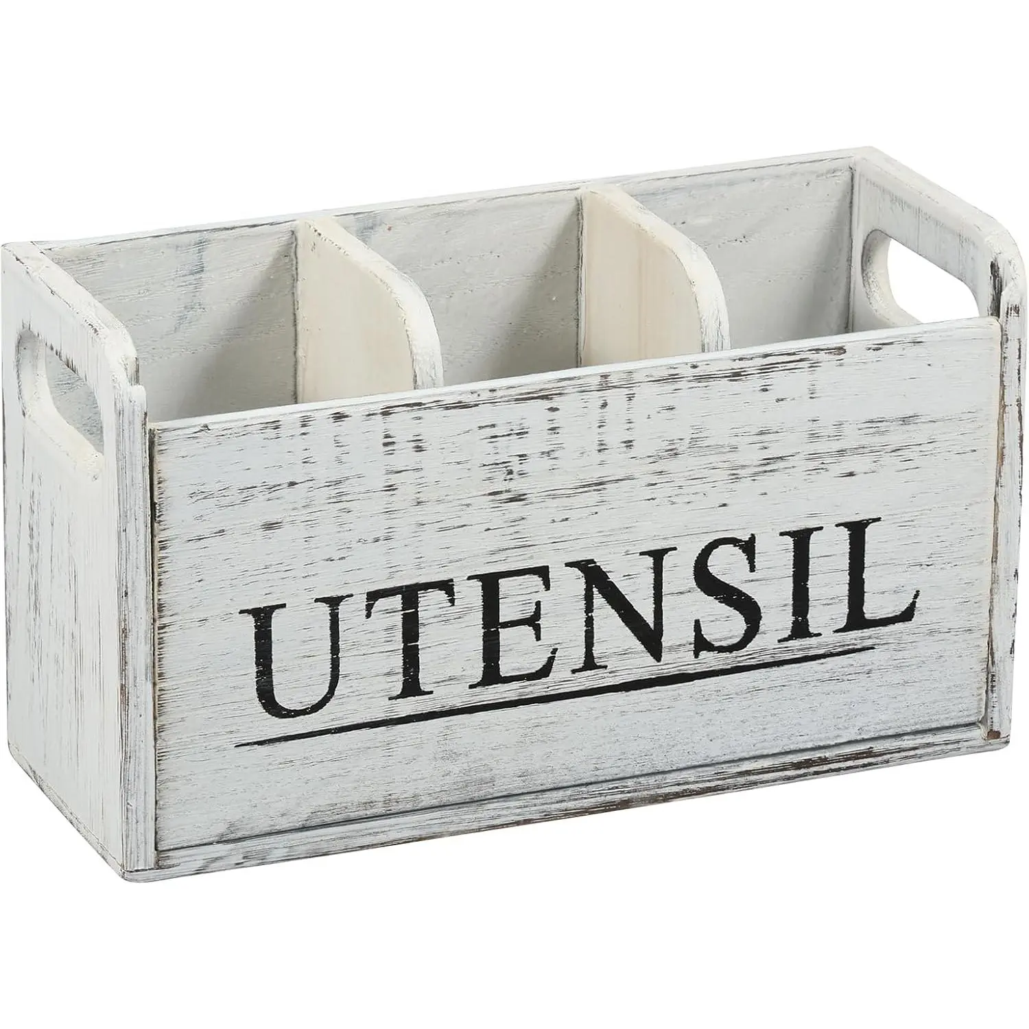 Wooden Kitchen Utensil Holder Sturdy Cooking Utensil Holder Detachable Farmhouse Utensil Holder Easy to Clean Kitchen Utensil Holder for Kitchen Home
