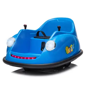 GARVEE Ride On Electric Bumper Car for Toddlers with 12V Battery, Parent Remote Control, LED Lights, 2-Speed Modes, 360° Spin Capability, and ASTM Certification for Safe Outdoor Fun