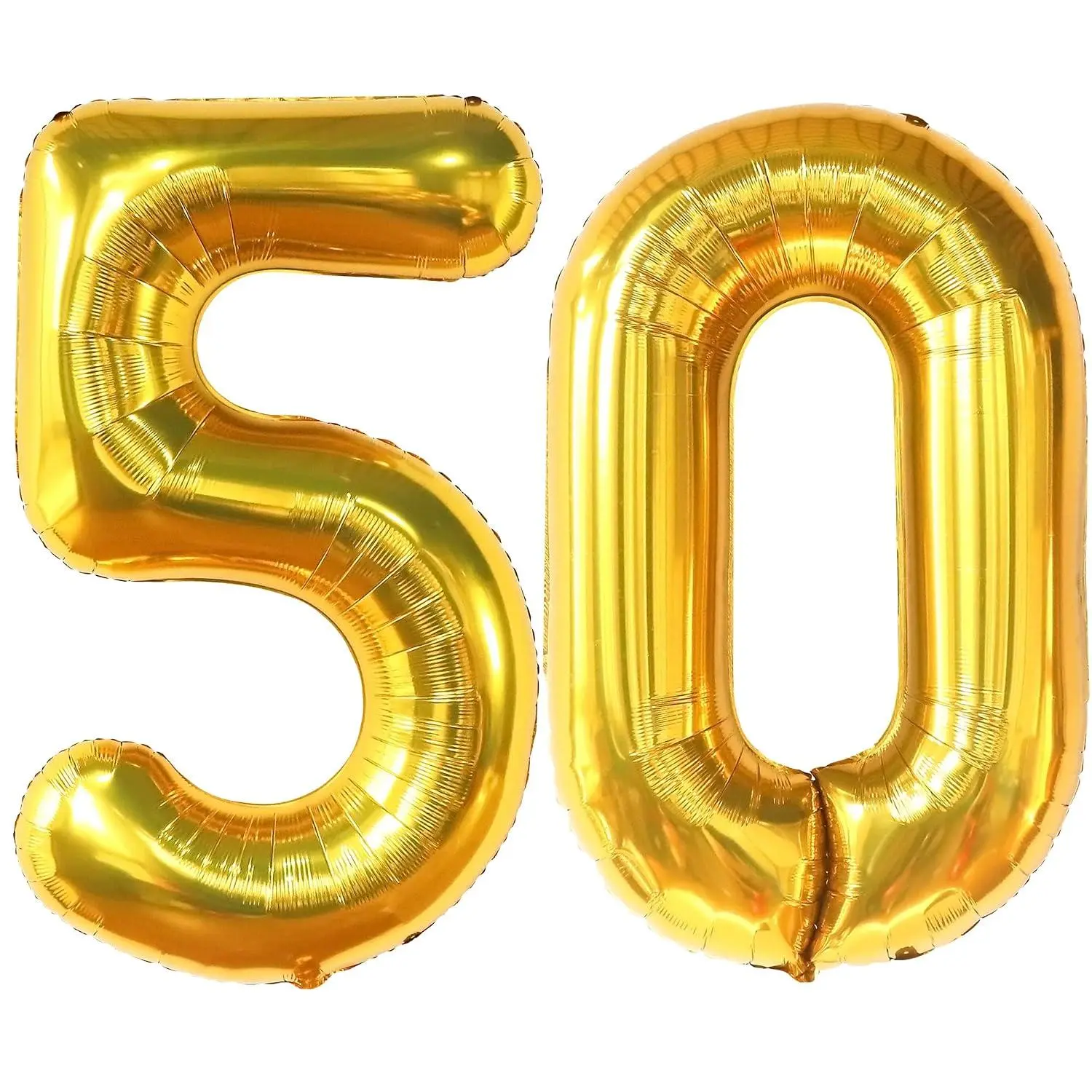 Big Gold 50 Balloon Number - 40 Inch | Gold 50Th Birthday Balloons For 50Th Anniversary Decorations | Mylar 50Th Balloons50Th Birthday Decorations Men | 50Th Birthday Decorations Women