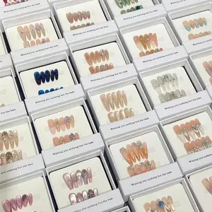 3 set random pick up handmade press on nails mysterious box