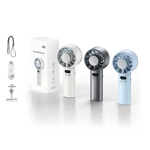 Mini Cooling Fan, High-Speed Portable Handheld Fan with 100 Adjustable Speeds, 5200mah USB Rechargeable Battery, Quiet Operation, Digital Display, Perfect Summer Gift
