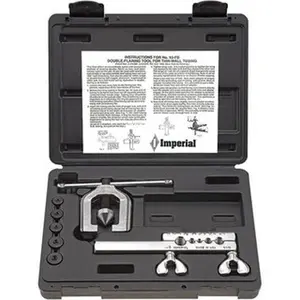 Imperial Tools Flaring Tools & Tube Expanders, Type: Double Flaring Tool Kit, Maximum Pipe Capacity (Inch): 1/2, Maximum Pipe Capacity (mm): 12, Minimum Pipe Capacity: 3/16 (Inch), Minimum Pipe Capacity: 4.750 (mm) 93-FB