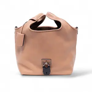 Pre-owned Loewe Leather Tote Bags Authentic, Calle Lock Hobo Bag, Rose