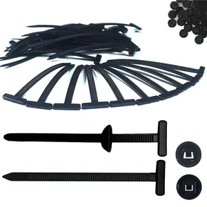 100 Pcs nylon universal automotive repair cable ties - durable self-locking cable tie fasteners with pin and button design, suitable for daily automotive maintenance, automotive plastic nylon cable ties.