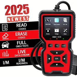V519 Custom Universal Car OBD II Diagnostic Scanner Car Diagnostic Scanner  Fault Detector
