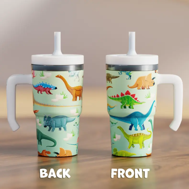 DINOSAURS 3 Spill Proof Kids CREWCUP 20oz