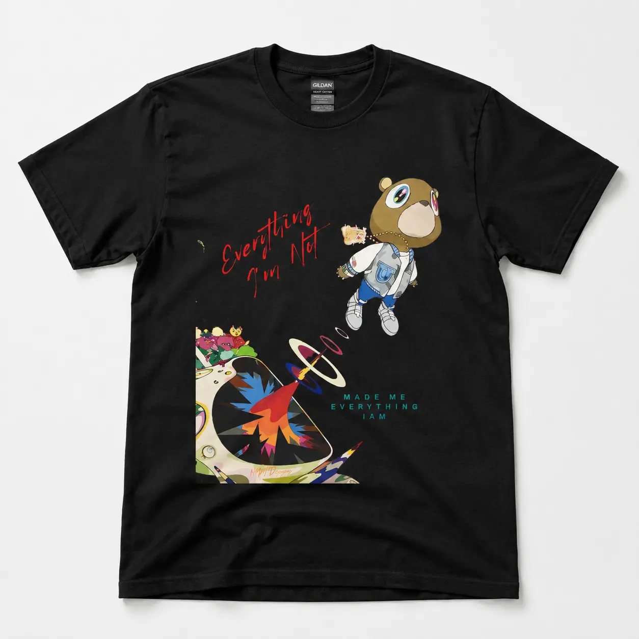 Retro Graduation Bear Graphic Tee, Vintage College Inspired T-Shirt