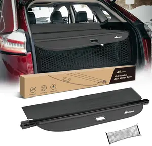 Nilight Cargo Cover Fit for Ford Edge 2015 2016 2017 2018 2019 2020 2021 2022 2023, Retractable Privacy Security Shield Shade Rear Trunk Cover, with Trunk Storage Net