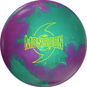 Storm Monsoon Bowling Ball - Plum/Emerald