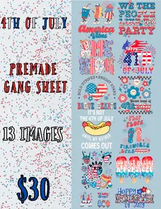 Back to School Premade DTF Gang Sheet (22x60 in) - Any Material Custom Print Transfer Films, Specialty DIY Supply for DIY Projects, Custom Prints