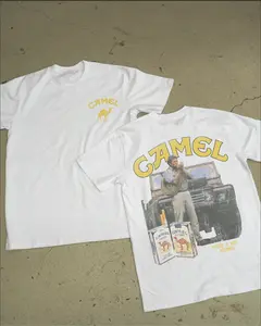 Camel Land Rover White Heavy Weight Tee