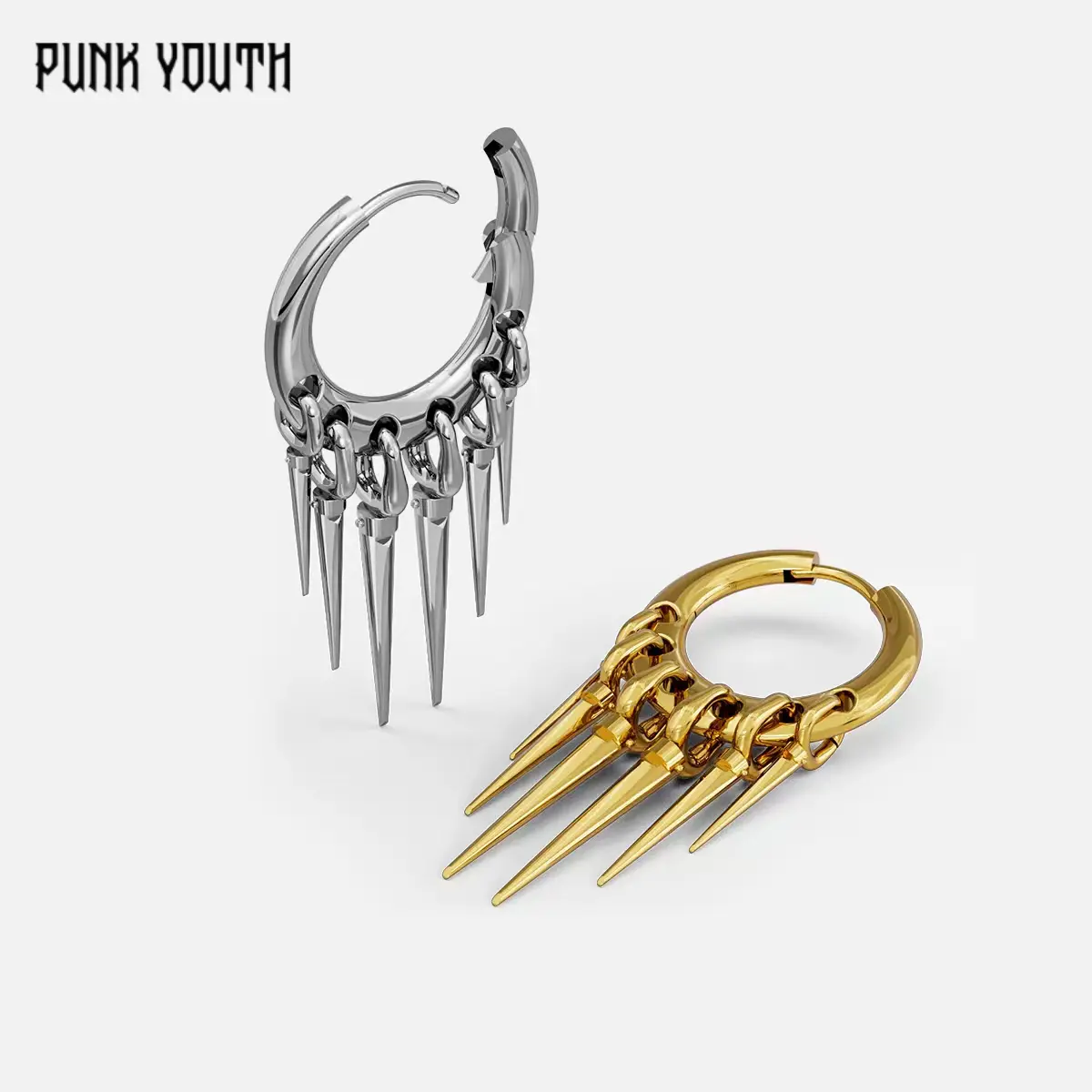 925 sterling silver post TAPERED CHIC EARRINGS