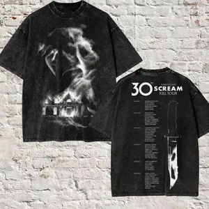 Vintage Scream 30th Anniversary Kill Tour Wash Shirt, Scream 7 2026 Tee, Ghostface Horror Shirt FNQ