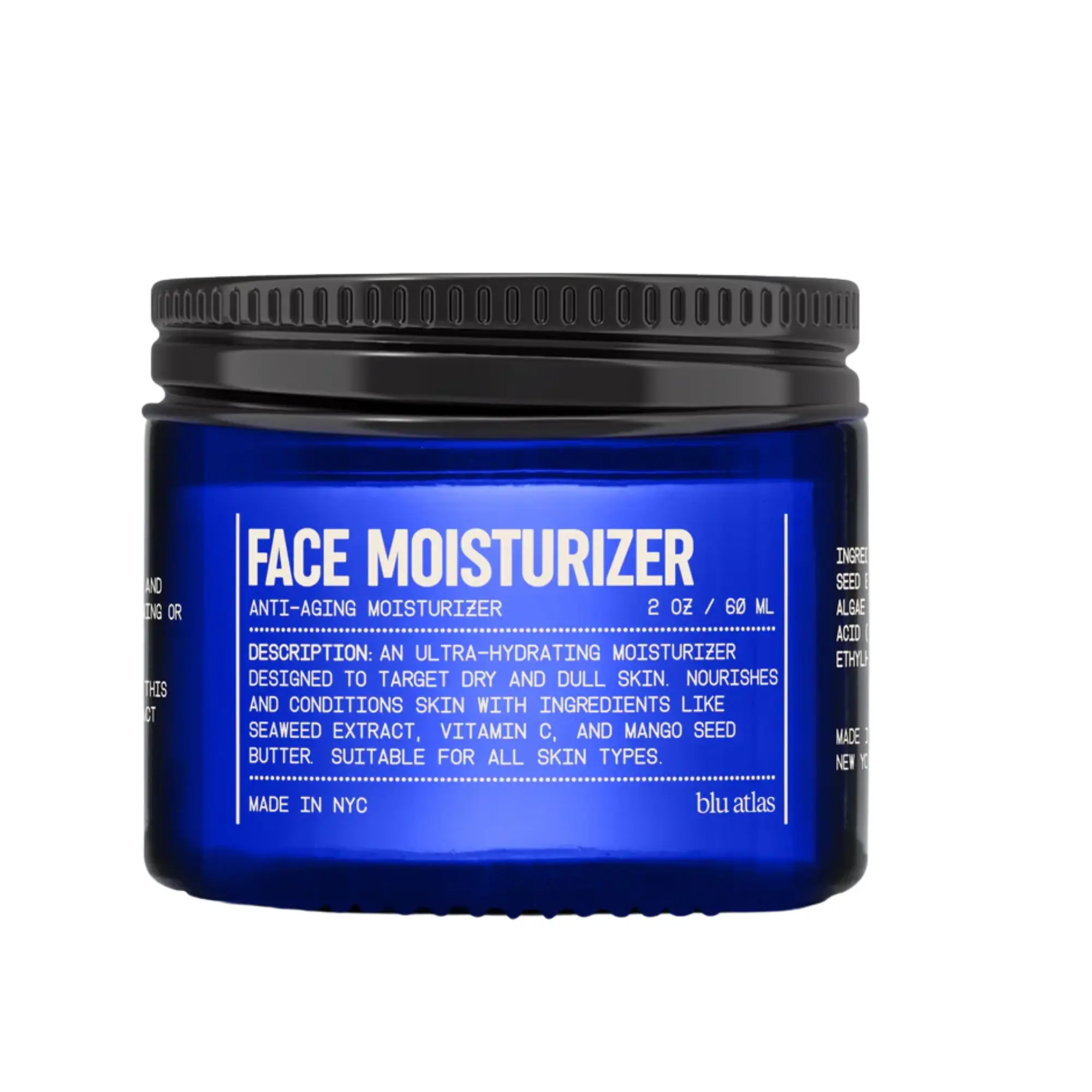 Blu Atlas Ultra-Hydrating Face Moisturizer with Mango Seed Butter
