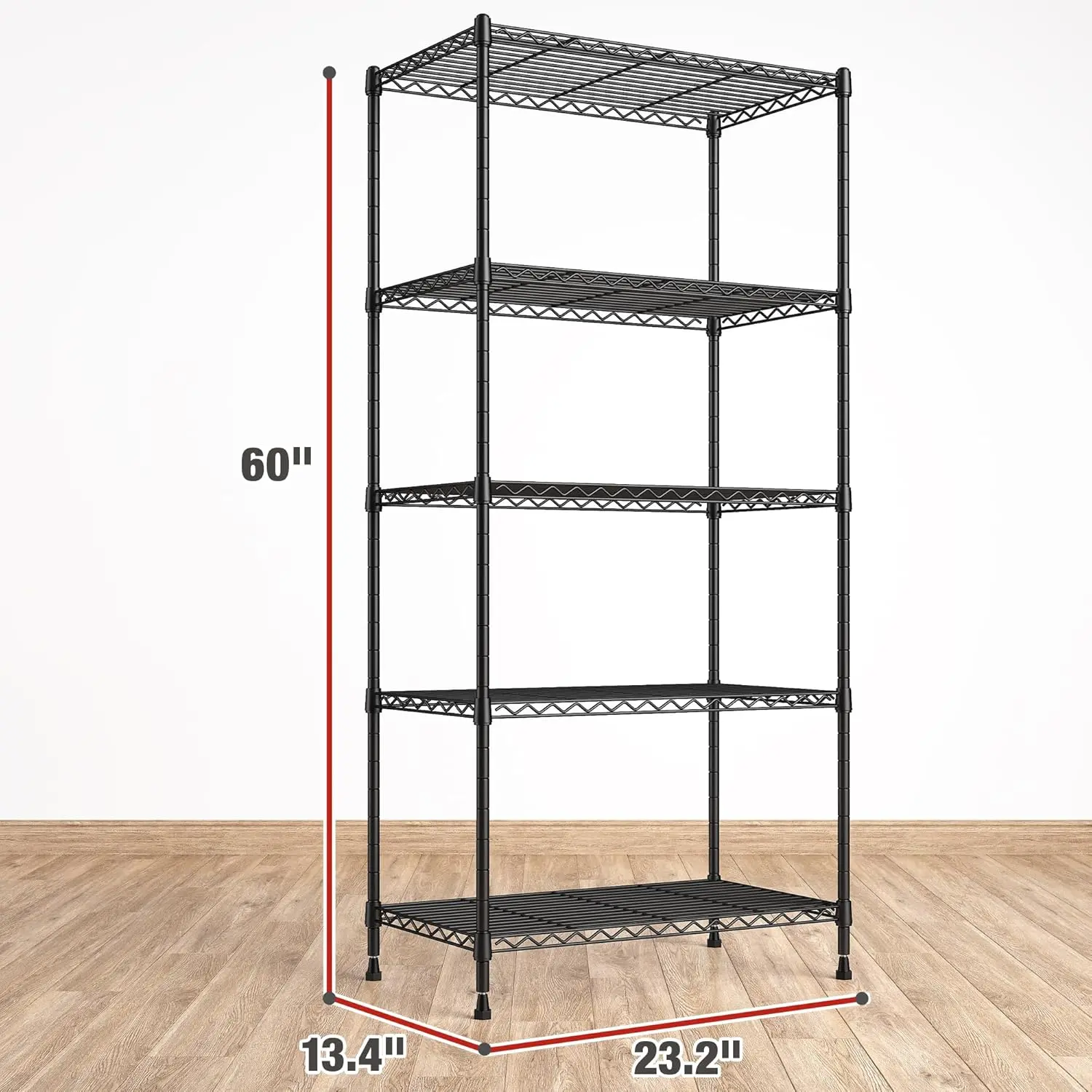 5 Tier&1000LBS-23.2"W*13.4"D*60"H