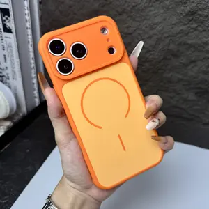 New Contrast Color Magnetic Phone Case for iPhone 17 Pro Max 17 Pro 16 Pro Max 16 Pro 15 14 13 12 11, Skin-Friendly Heat Dissipation, Full Body Coverage, Four Corner Shockproof, Anti-Scratch, Anti-Drop, Slim Lightweight Protective Cover