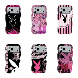 Playboy Pink Leopard Print Phone Case—a Y2K-style case compatible with the iPhone 11–17 Pro Max/Plus series and Samsung Galaxy S23– series. It makes for an excellent birthday gift suitable for both men and women.