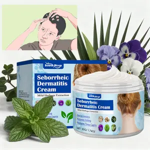 Natural Herbal Formula Folliculitis Treatment Cream 50g for Scalp Face & Body Care with Honeysuckle Dandelion Sophora & Phellodendron Soothing Repairing