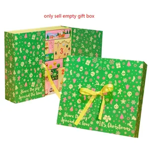 Christmas Countdown Calendar Themed Gift Box, Timer Open Blind Box, Christmas Eve New Year Surprise Dual Door Packaging, Creative Gift Empty Box