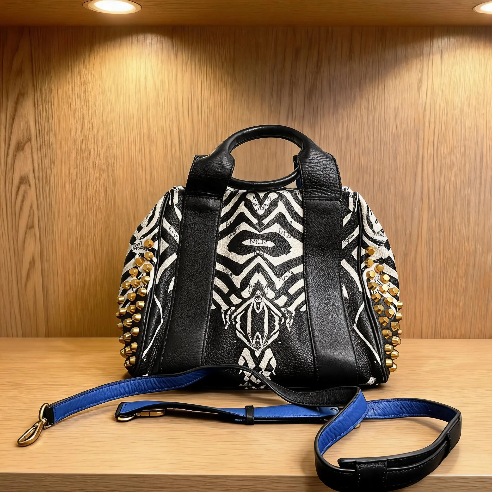 Pre-owned MCM Leather Shoulder Bag C0727247412