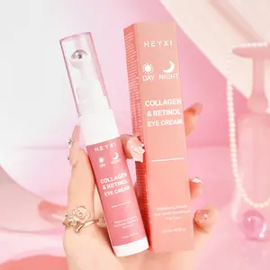 Retinol Eye Cream for Dark Circles Puffiness - Collagen Peptide Anti-Aging Under Eye Treatment, Instantly Hydrate Brighten Firm Skin, Fade Bags Wrinkles Fine Lines Sagging, Day Night Eye Care for Women Men