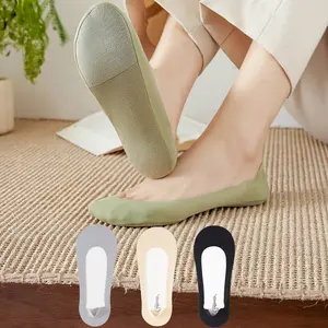 6 Pairs of Women's Ice Silk No-Show Socks - Sponge Sole, Non-Slip & Heel-Stay, Low-Cut, Invisible, Summer Thin-Style, Casual & Preppy Styles