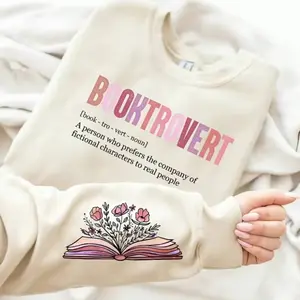 Booktrovert Sweatshirt, Definition Sweater, Book Lover Gift, Reading Sweatshirt, Bookish Crewneck, Books Pullover, Librarian Sweatshirt