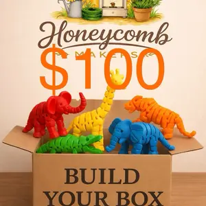 Honeycomb Makers Build-A-Box - Personalize Your Collection with Articulating Figures or Statues - Gift for Any Occasion $100 - Choose Your Own Styles and Sizes