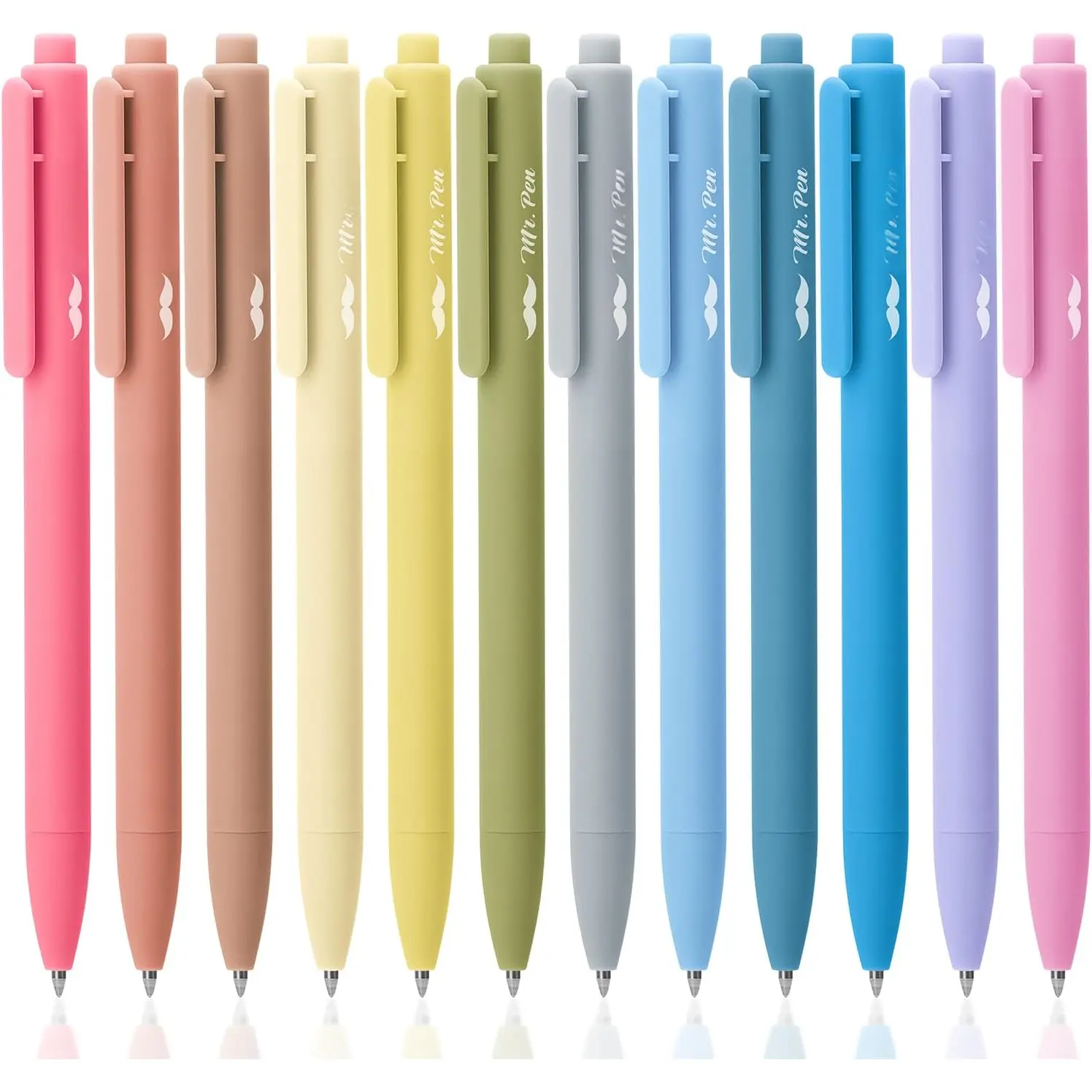 - Retractable Gel s, 12 Pack, Black Ink, Pastel Barrel Gel s, Gel s Fine Point 0.5mm, Retractable s, Cute s, Gel Ink s, Aesthetic s for Journaling Fine Tip s