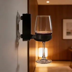 Must-have for relaxing baths: 2-in-1 wall-mounted wine rack & Bluetooth speaker