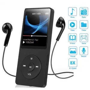 Bluetooth MP4 MP3 Lossless Music Player TFT LCD Display Walkman E-book Support TF Card Audio Recorder lossless sound MP3 player Mini with Keystone Correction