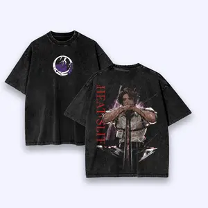 Limbus Company Heathcliff Vintage Bootleg Inspired Wash Tee, Retro Anime RPG Gaming Graphic Unisex T-Shirt, Project Moon Throwback Heavyweight Sweatshirt, Y2K Dark Aesthetic Oversized Streetwear Hoodie And Tank Top Apparel