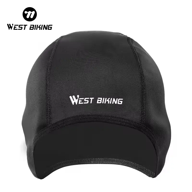 WEST BIKING Winter Thermal Fleece Bicycle Caps Polyester Windproof Warm Running Cycling Hats for Outdoor Sports Bikes Riding
