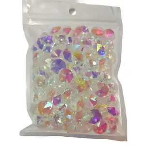 Suncatcher Glass Pieces 8oz Assorted Shapes & Sizes - for Decorative and Craft Projects